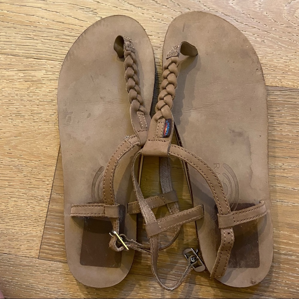 Rainbow sandals. Size XL